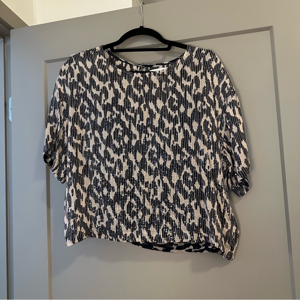 VELVET sequin top